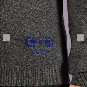 Authentic GUCCI Men Dark Gray Sweater Size XL NEW!
